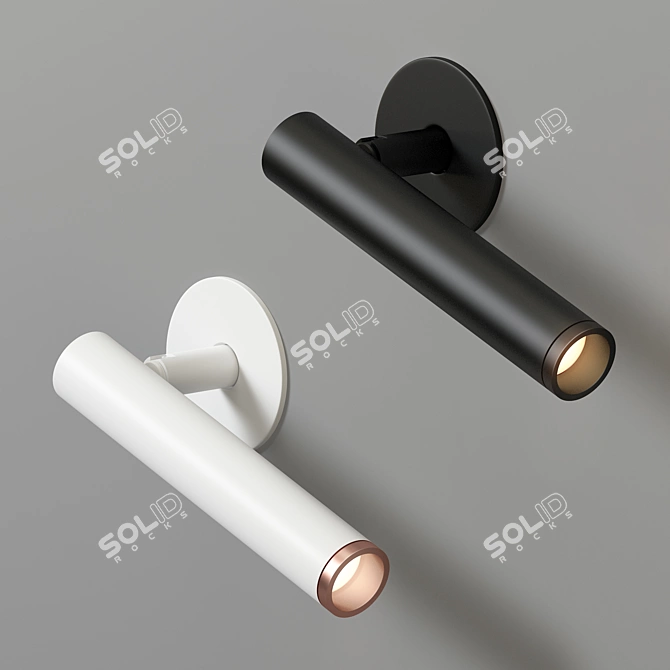 Versatile 12 Ring Wall & Ceiling Spotlight 3D model image 1