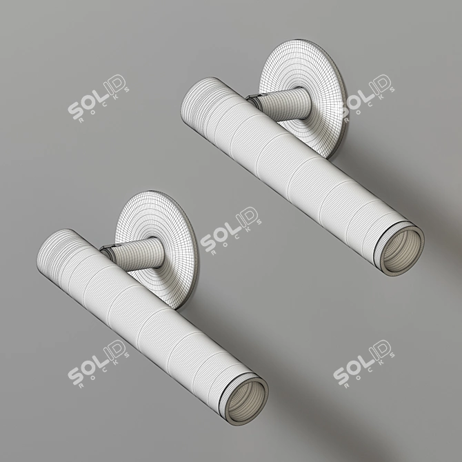 Versatile 12 Ring Wall & Ceiling Spotlight 3D model image 2