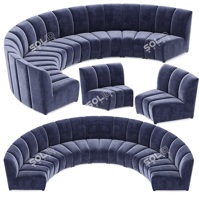 Luxury Modular Sofa: Lando Eichholtz 3D model image 1