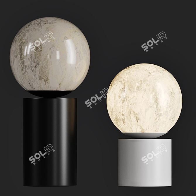 Tribeca USB LED Table Lamp 3D model image 1