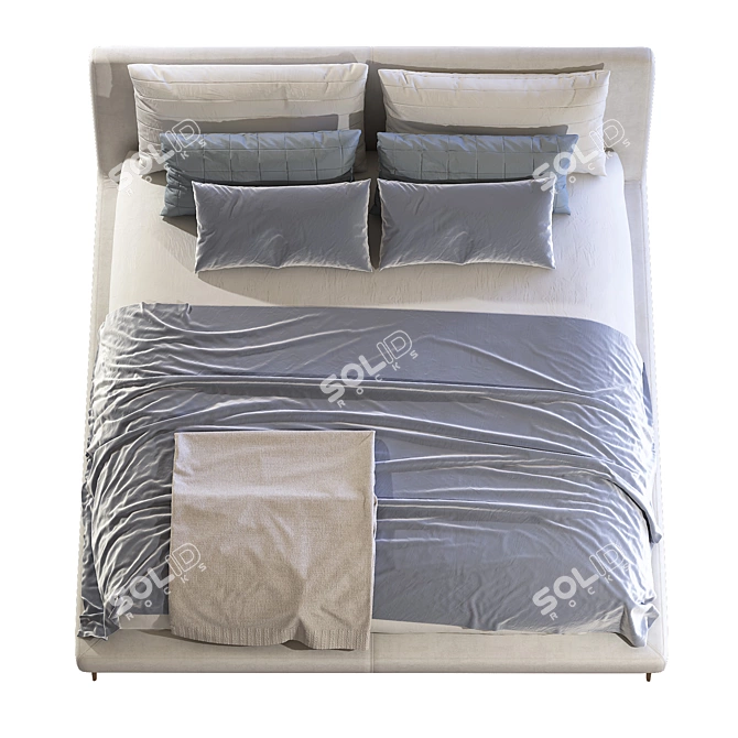 Luxury Bed: TULISS/Desiree Divani 3 3D model image 4