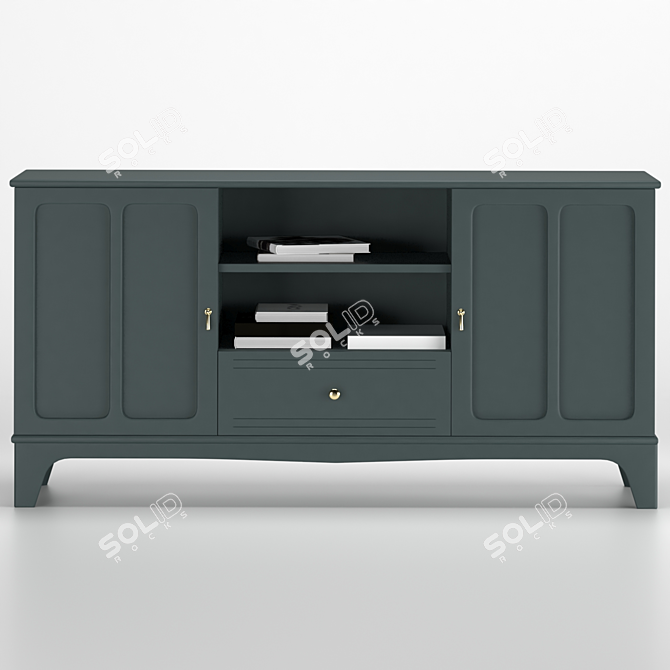 Elegant LOMMARP TV Unit 3D model image 1