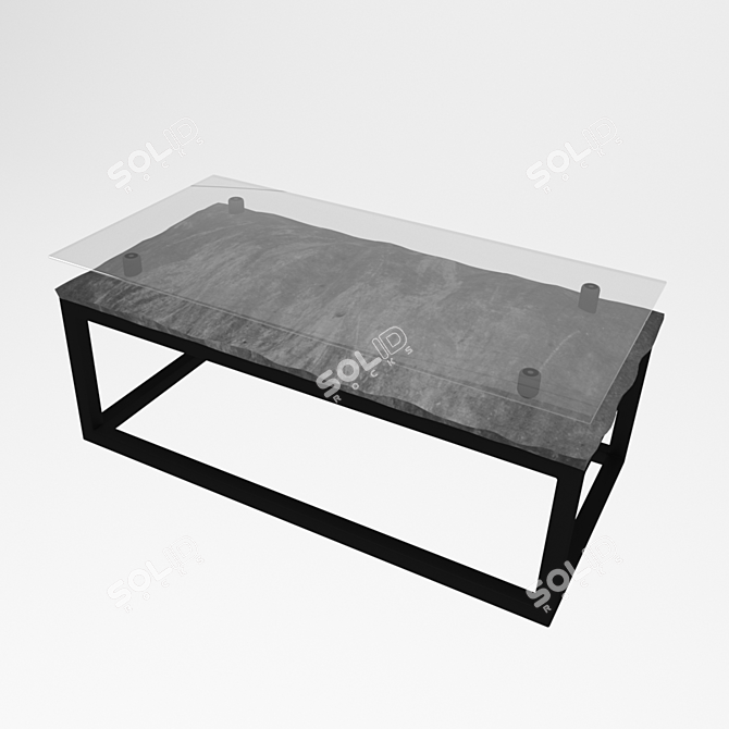 Designer Coffee Table: Nuge 3D model image 1