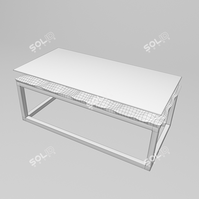 Designer Coffee Table: Nuge 3D model image 2