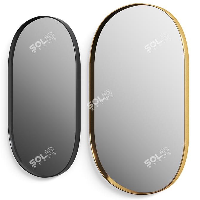 Scandinavian Beauty: Frost Unu Mirror 3D model image 1