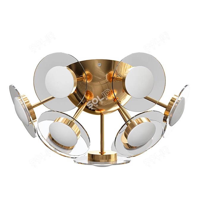 Graffiti Ceiling Chandelier: DeMarkt 3D model image 1