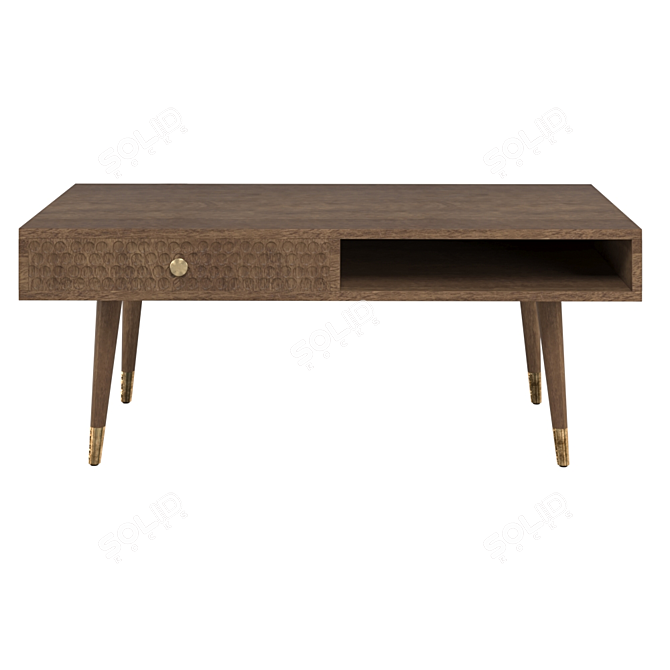 Modern Minimalist Quinn Coffee Table 3D model image 1