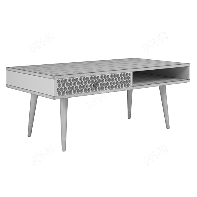 Modern Minimalist Quinn Coffee Table 3D model image 4