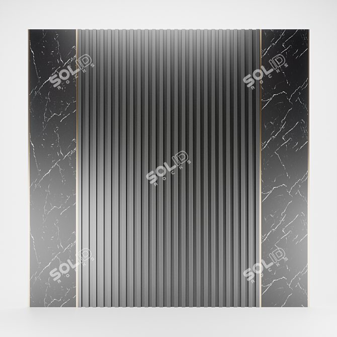 Elegant Wall Panel for Stylish Interiors 3D model image 1