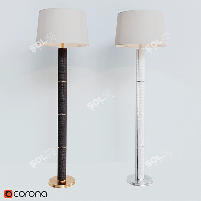 Sleek Elegance: Upper Fifth Floor Lamp 3D model image 5