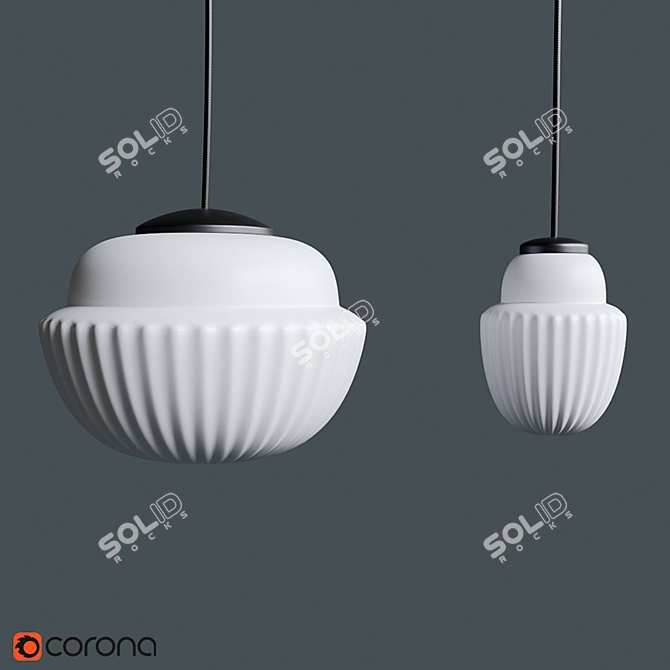 House Doctor Acorn Lamp - Elegant Lighting Solution 3D model image 1