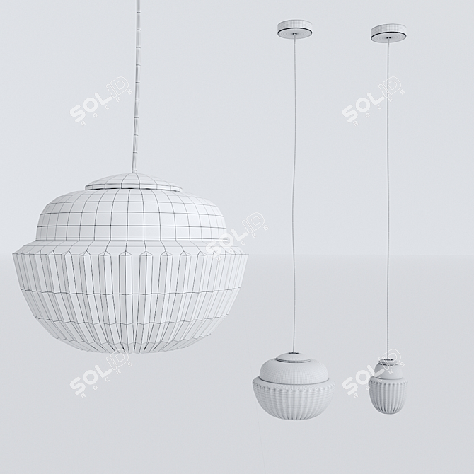 House Doctor Acorn Lamp - Elegant Lighting Solution 3D model image 3