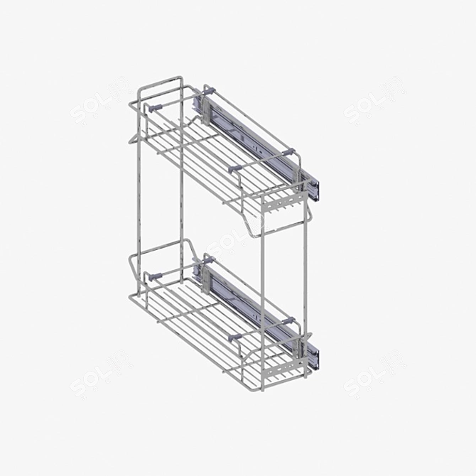 Wire Drawer for Bottom Cabinet 3D model image 1