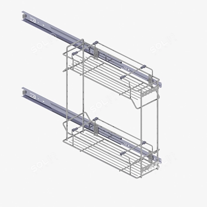 Wire Drawer for Bottom Cabinet 3D model image 2