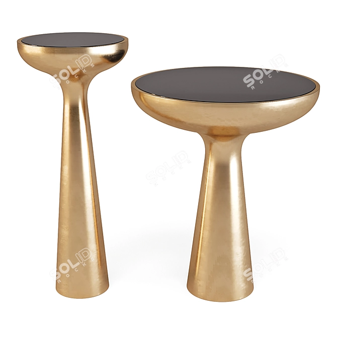 Eichholtz Lindos: Modern Organic Side Tables 3D model image 1