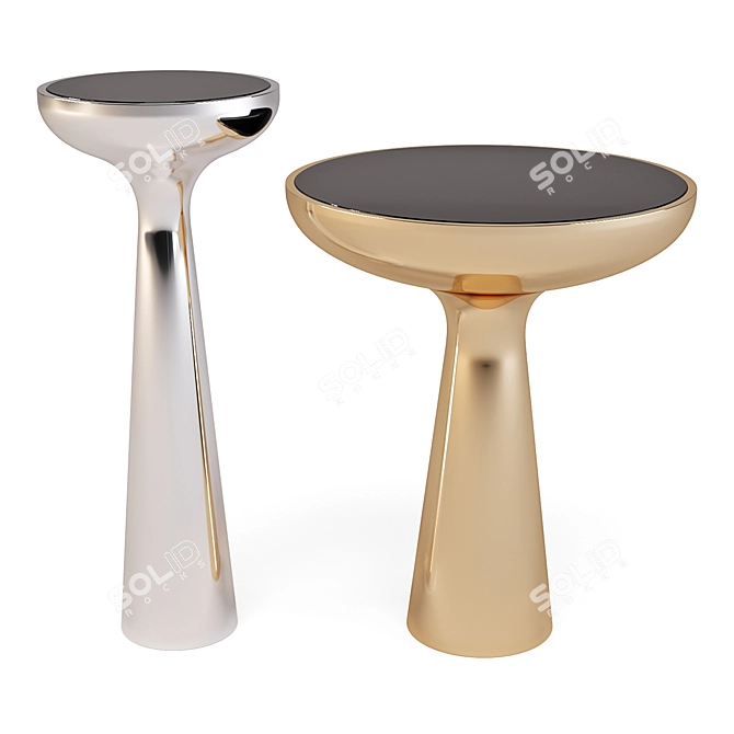 Eichholtz Lindos: Modern Organic Side Tables 3D model image 2