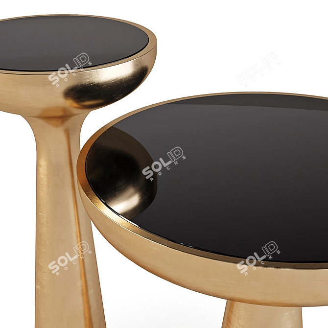 Eichholtz Lindos: Modern Organic Side Tables 3D model image 3