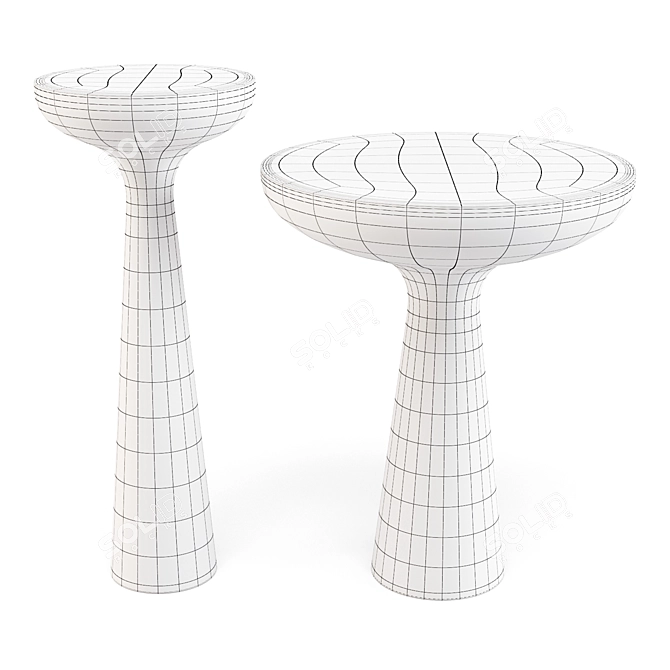 Eichholtz Lindos: Modern Organic Side Tables 3D model image 4