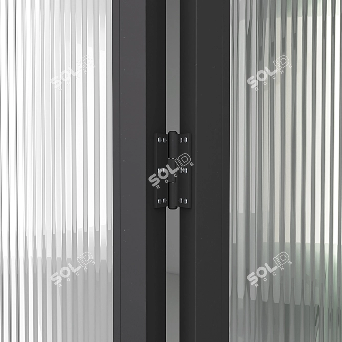 Modern Aluminum Door 3 - High-quality Render & Multiple Archive Options 3D model image 3