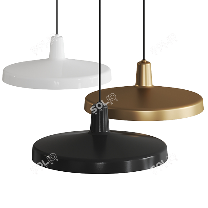 Arigato Pendant Lamp: Elegant Adjustable Design 3D model image 2