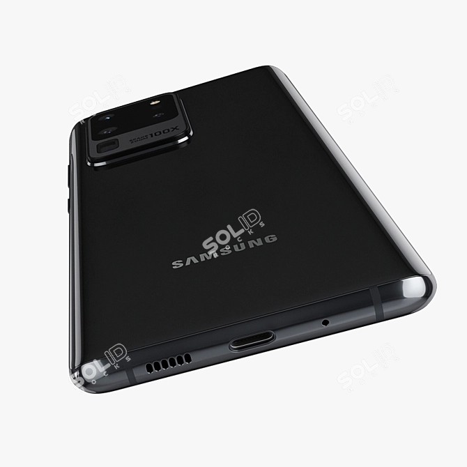Samsung Galaxy 20 Ultra: Stunning Cosmic Black 3D model image 3