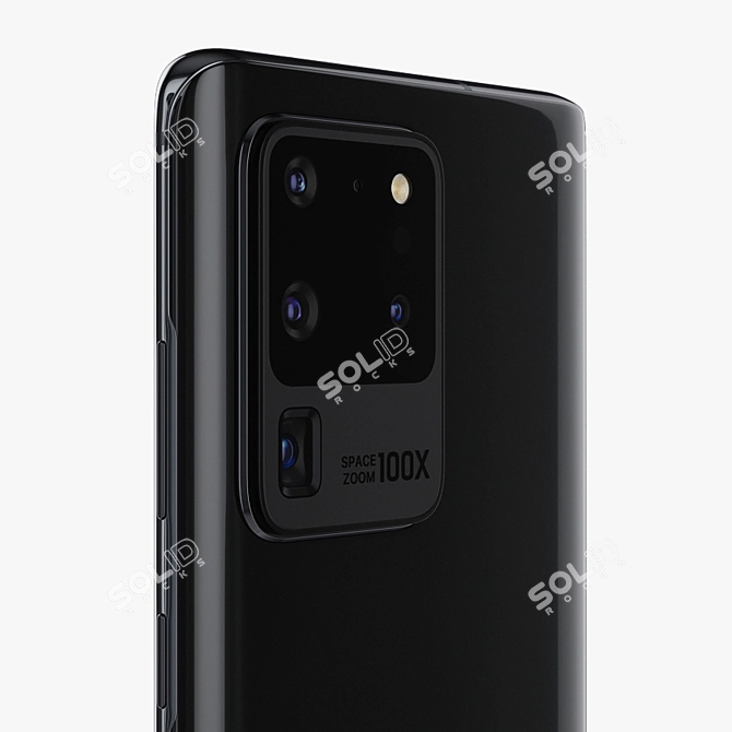 Samsung Galaxy 20 Ultra: Stunning Cosmic Black 3D model image 4