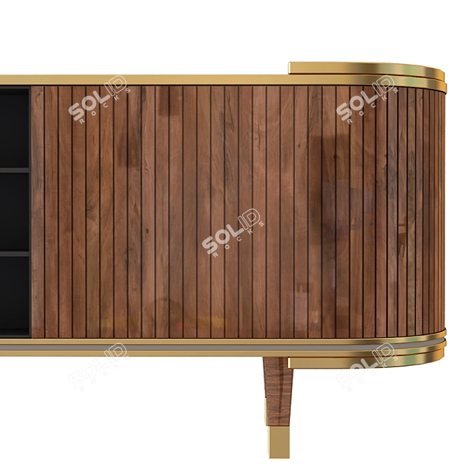 [LIMITED EDITION] 3dsMax & VRay Wooden Console 3D model image 4