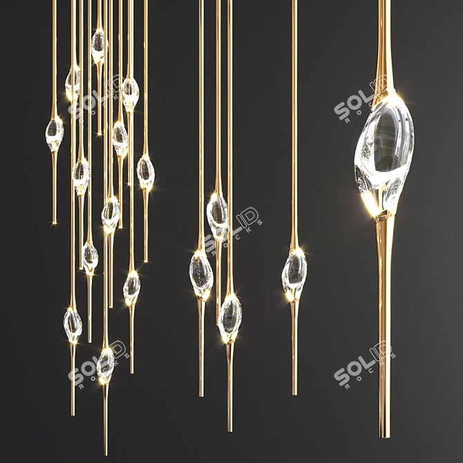 Elegant Cluster Light Collection 3D model image 1