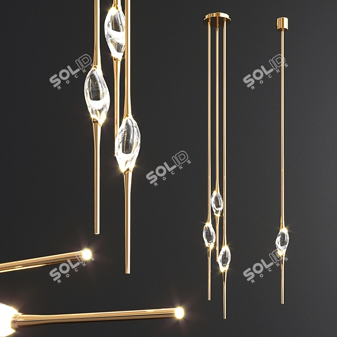 Elegant Cluster Light Collection 3D model image 2