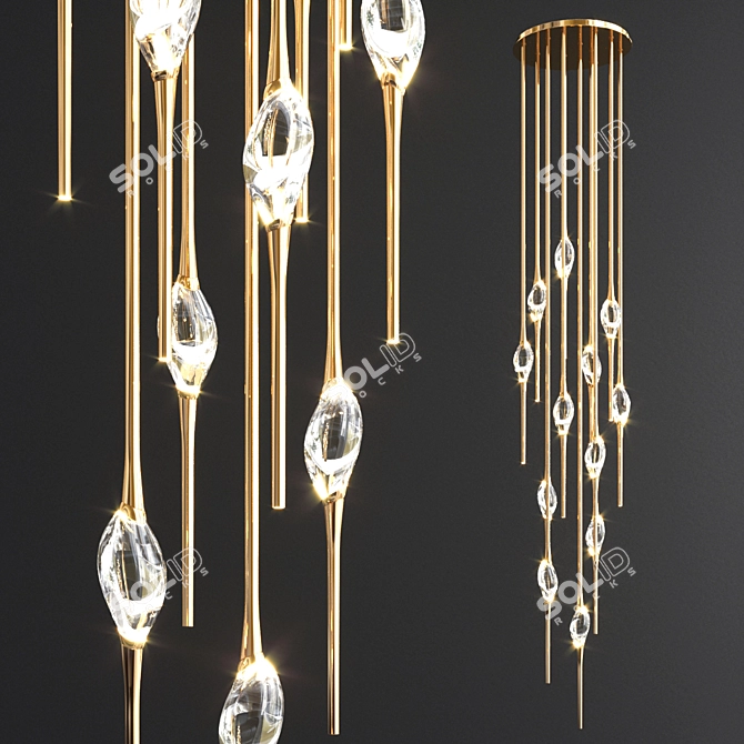 Elegant Cluster Light Collection 3D model image 3