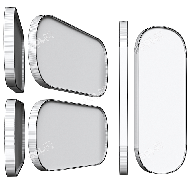 Sleek Esperanto Mirror by Rexa Design 3D model image 2