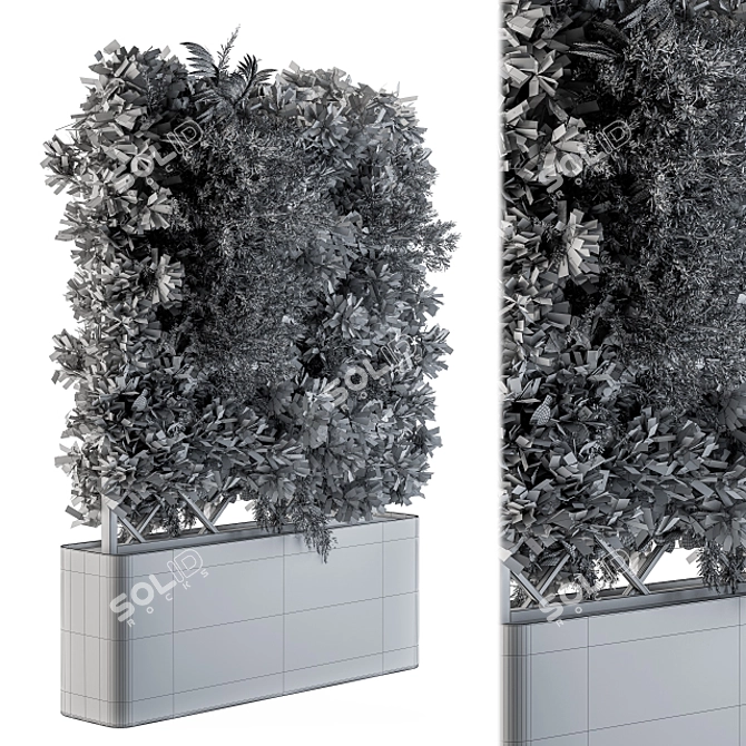 Vertical Garden Box - Outdoor Planting 3D model image 5