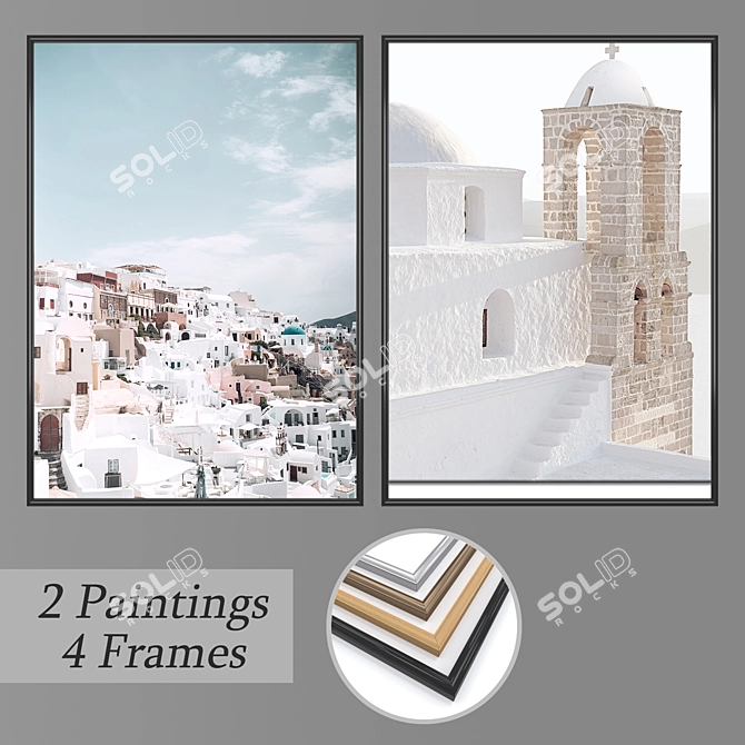 Artistic Wall Decor Set: No 1798 3D model image 1