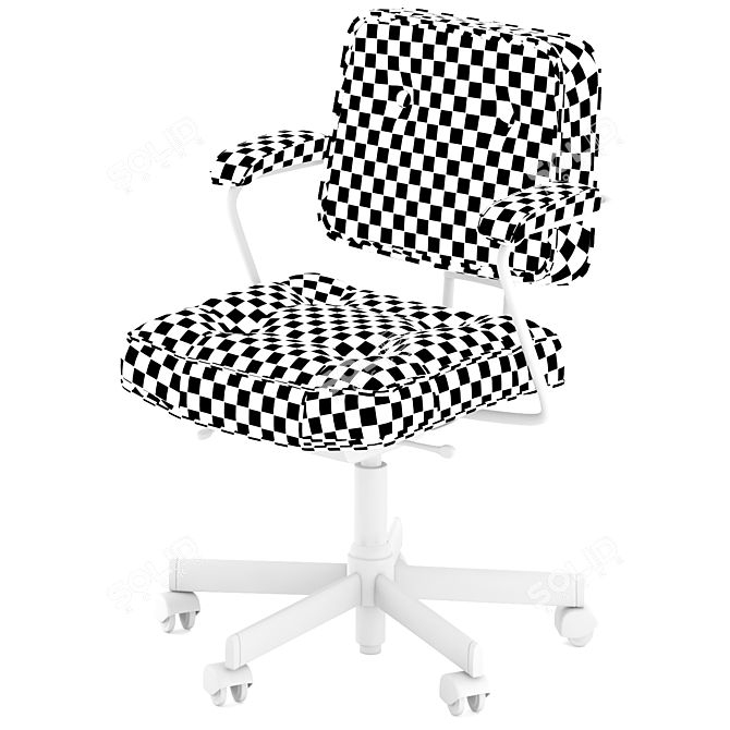 Alefjall Ergonomic Office Chair 3D model image 6