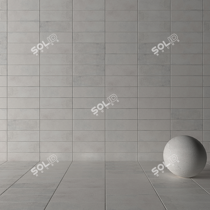 Suite Bianco Concrete Wall Tiles 3D model image 3