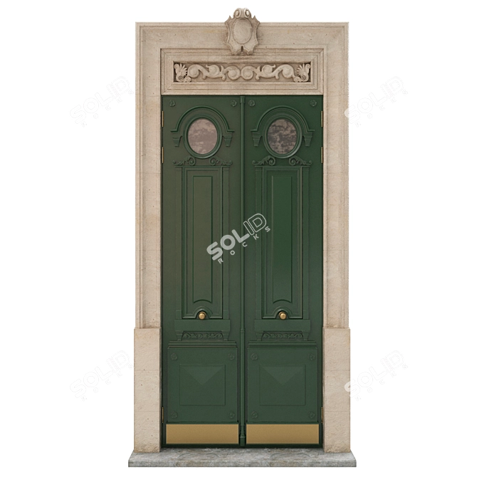Classic 3D Max Door - 1600mm x 3500mm 3D model image 1