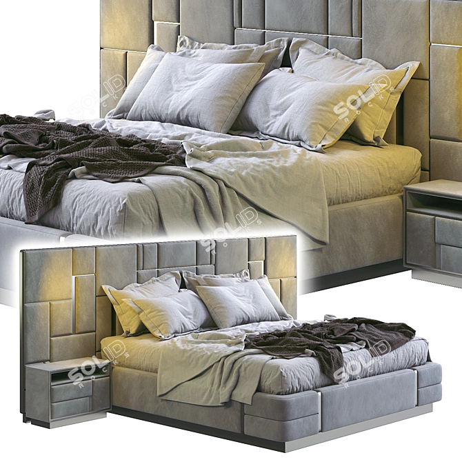 Luxury Dream Visionnaire Bed 3D model image 1