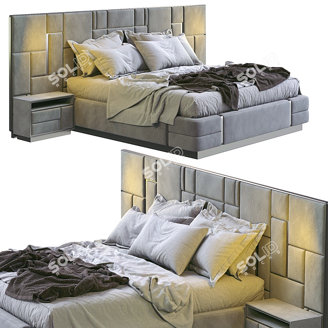 Luxury Dream Visionnaire Bed 3D model image 4