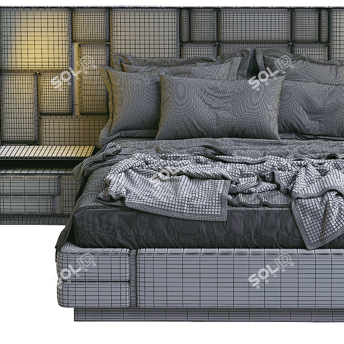 Luxury Dream Visionnaire Bed 3D model image 5