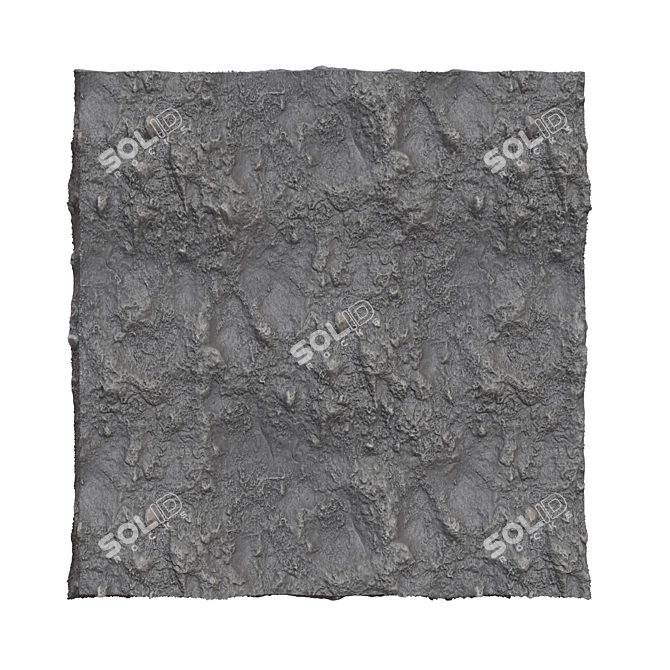 Rustic Stone Wall Panel 3D model image 2