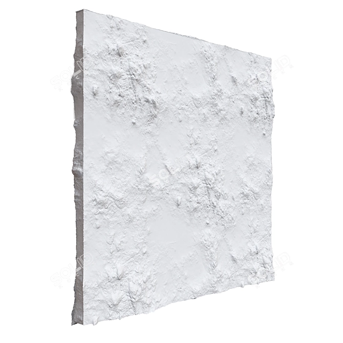 Rustic Stone Wall Panel 3D model image 3