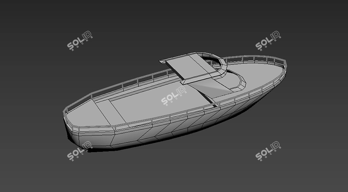 Title: Rusty Ship Model Kit 3D model image 4