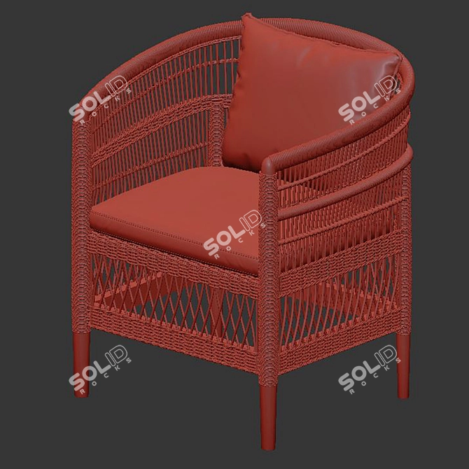 Sophisticated Eichholtz Togo Armchair 3D model image 4