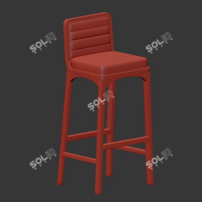 Stefano Barstool: Sleek and Stylish 3D model image 2