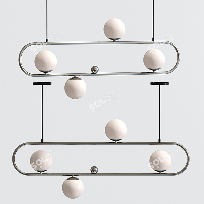 Sleek Pendant Lights for Modern Spaces 3D model image 3