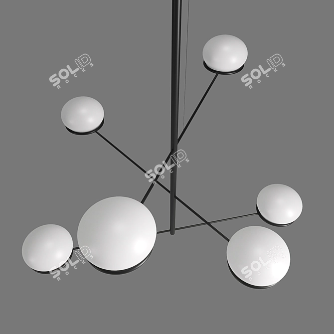 Sophisticated Coco Chandelier 3D model image 3