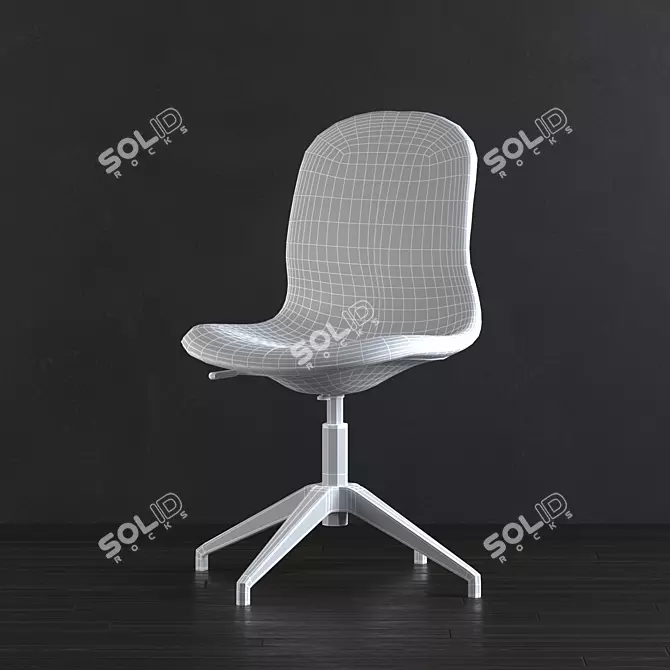 Ikea LANGFJALL Chair: Versatile Design with Multiple Color Options 3D model image 5