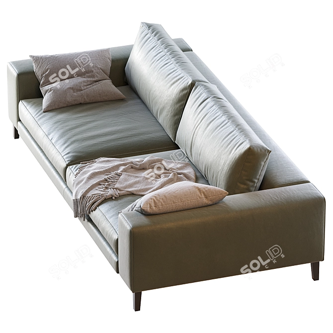 Hamptons18 Casamilano Sofa: Elegant and Spacious 3D model image 2