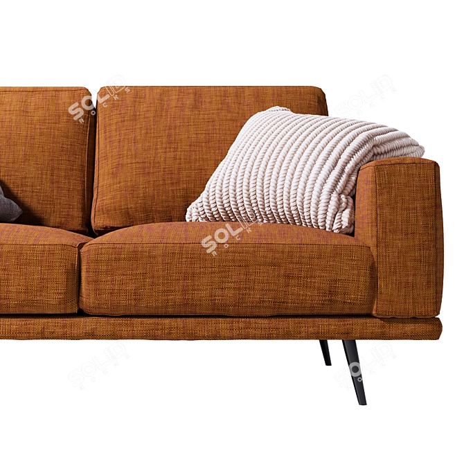 Retro-inspired BoConcept Carlton Sofa 3D model image 3