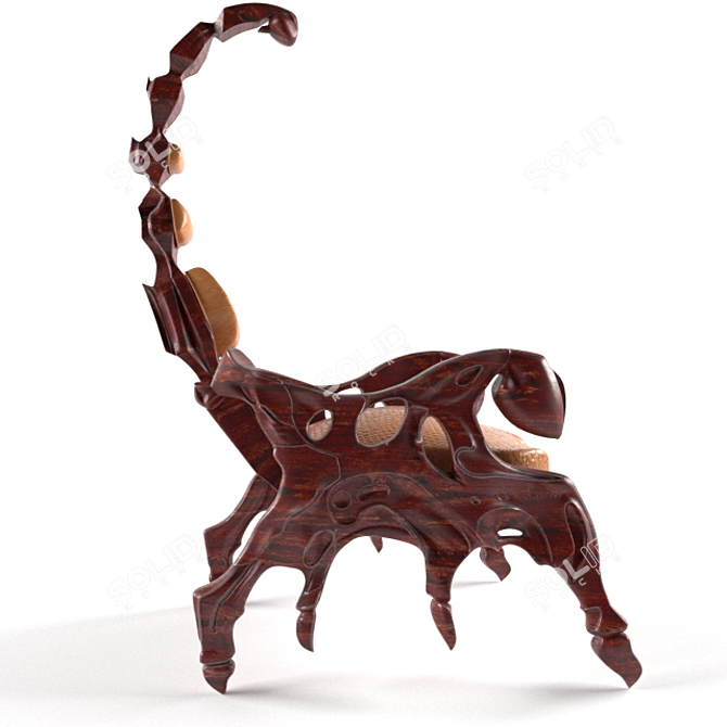 Sleek Scorpion Chair 3D model image 3
